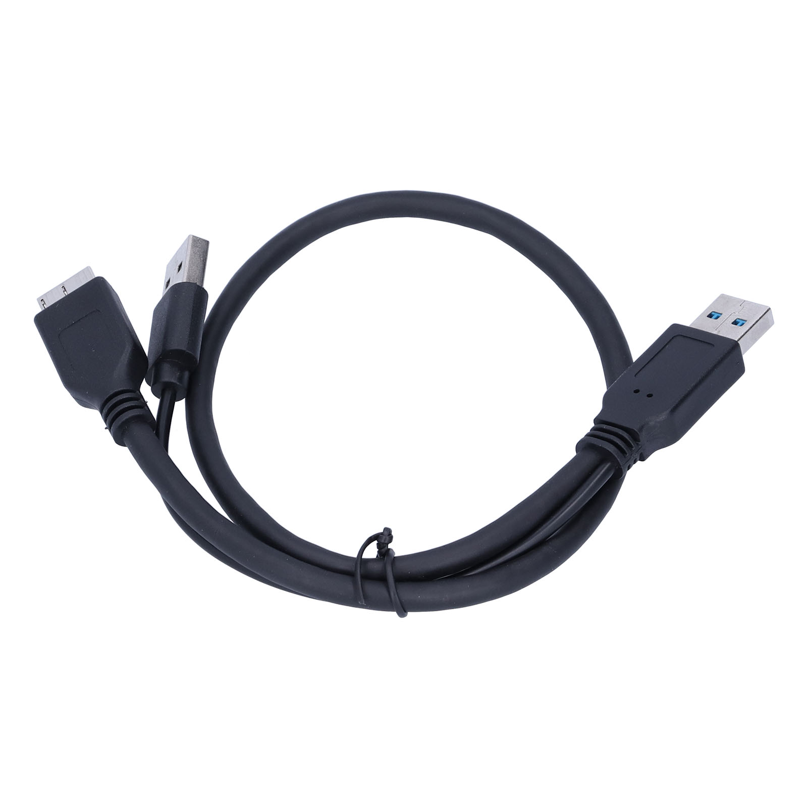 Usb-a Auf Usb 2.0 Micro-usb-kabel (stecker Auf Stecker) Für Externe Festplatten, Schwarz