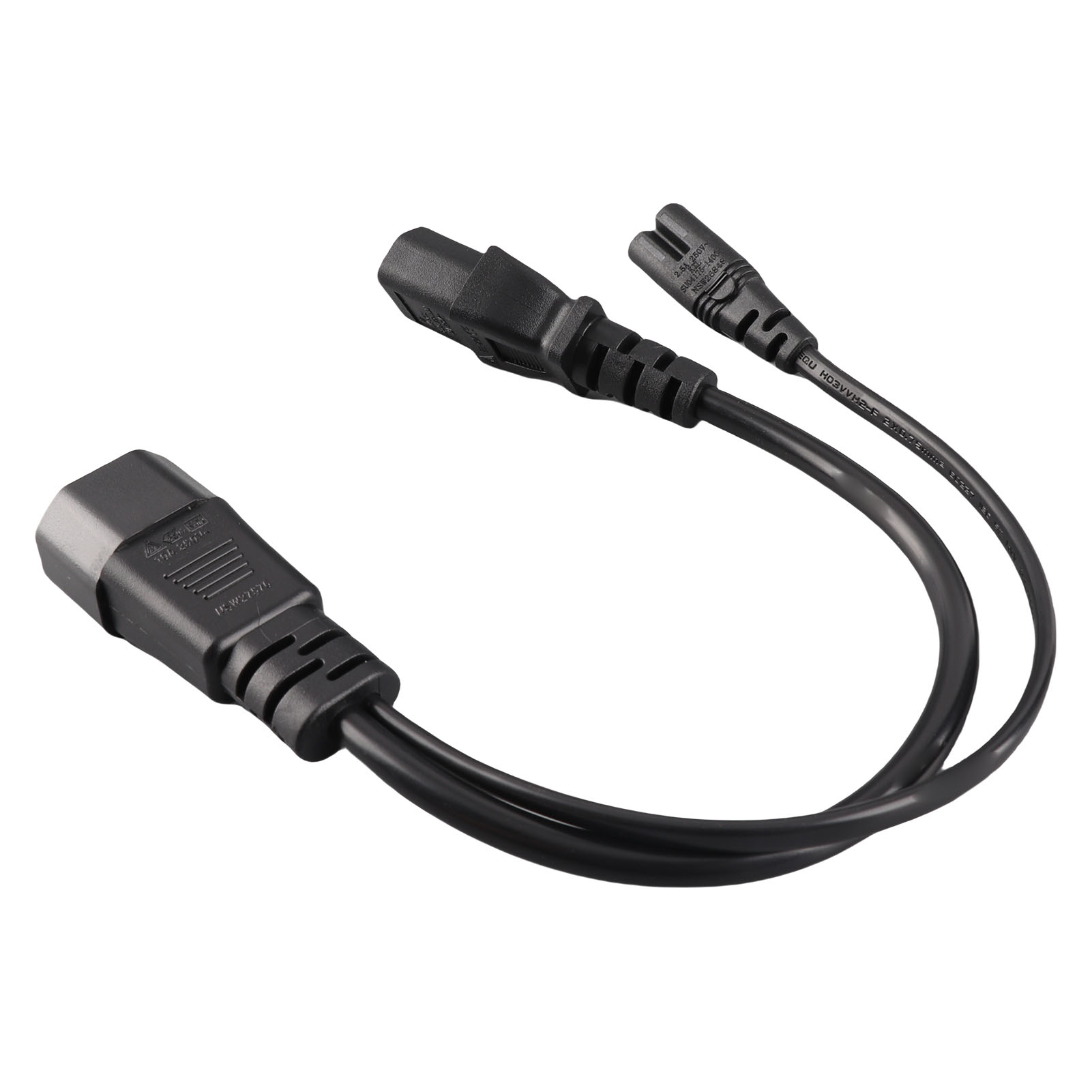 Wasserdichtes Iec320 C14-stecker Auf C13 C7-buchse-stromkabel Für Strahler, 100–250 V, 32 Cm
