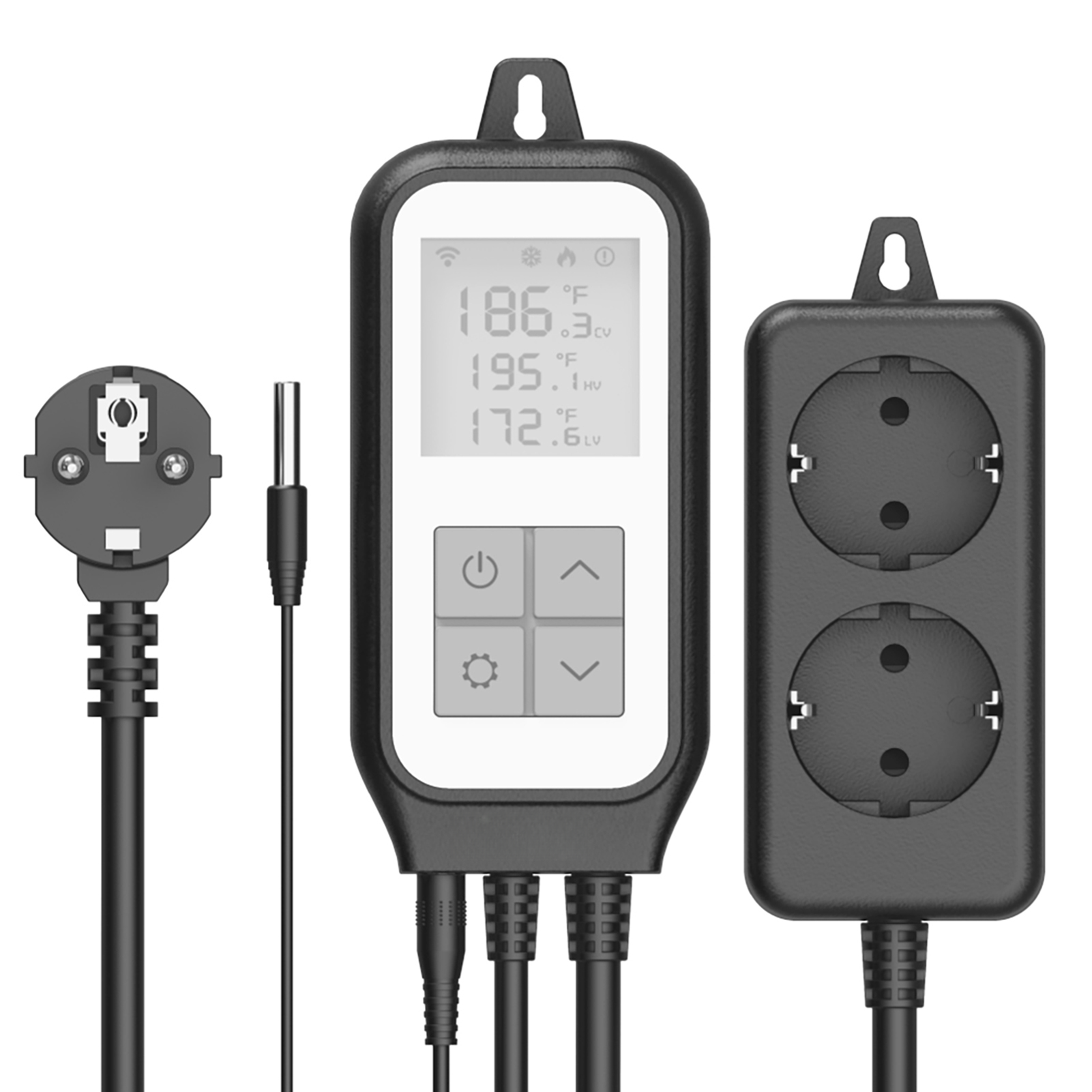 Wlan-thermostat Für Gewächshäuser, Temperaturregler -50 °c Bis 110 °c Mit Außensensor, Smart Life Heating