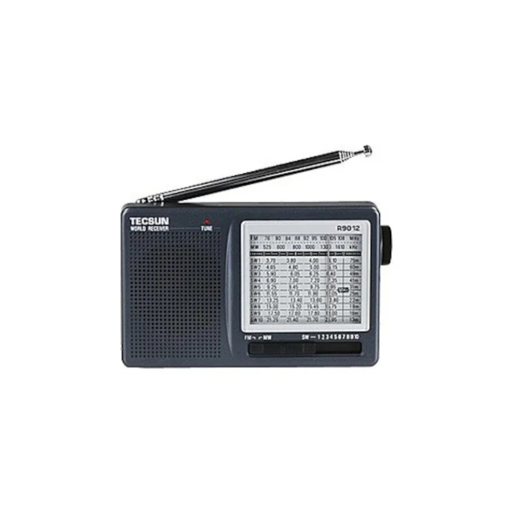 Tecsun R 9012 12-band-fm-radio – Schwarz