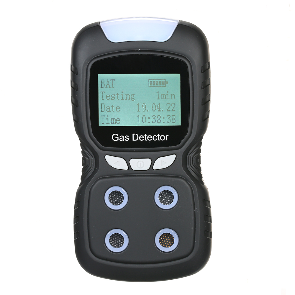 4-in-1-gasdetektor Co H2s O2 Ueg Tragbares Messgerät Mit Lcd-bildschirm Und Alarm Für Baustellen