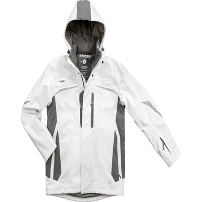 Softshell-Winterjacke Allrounder, weiß/grau, Größe L