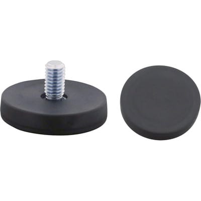 Flachgreifer-Magnet mit Stift M8/Gummi 66mm