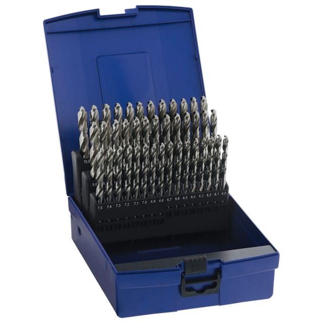 Spiralbohrer-Satz DIN 338N HSS geschliffen 6-10,0mm
