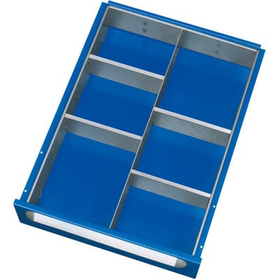 Einteilungsset für Schublade 390 x 560 x 120-180mm, 6 Fächer
