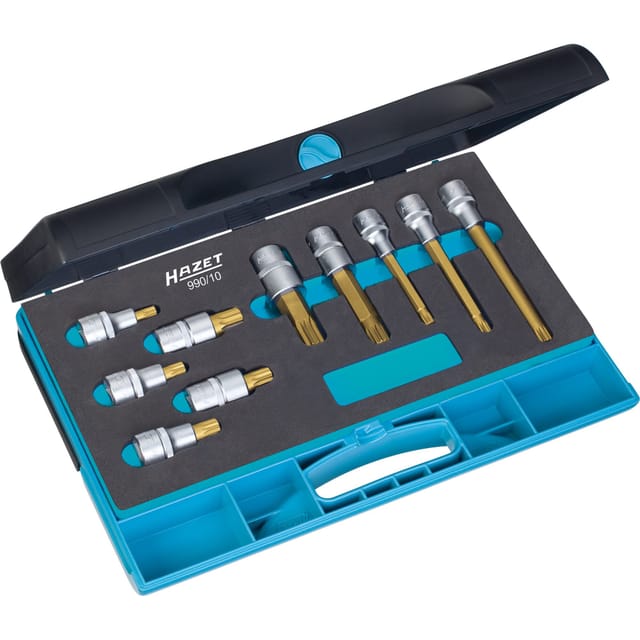 Steckschlüssel-Einsätze-Satz 990/10, 1/2", 10-teilig für XZN M8-M16