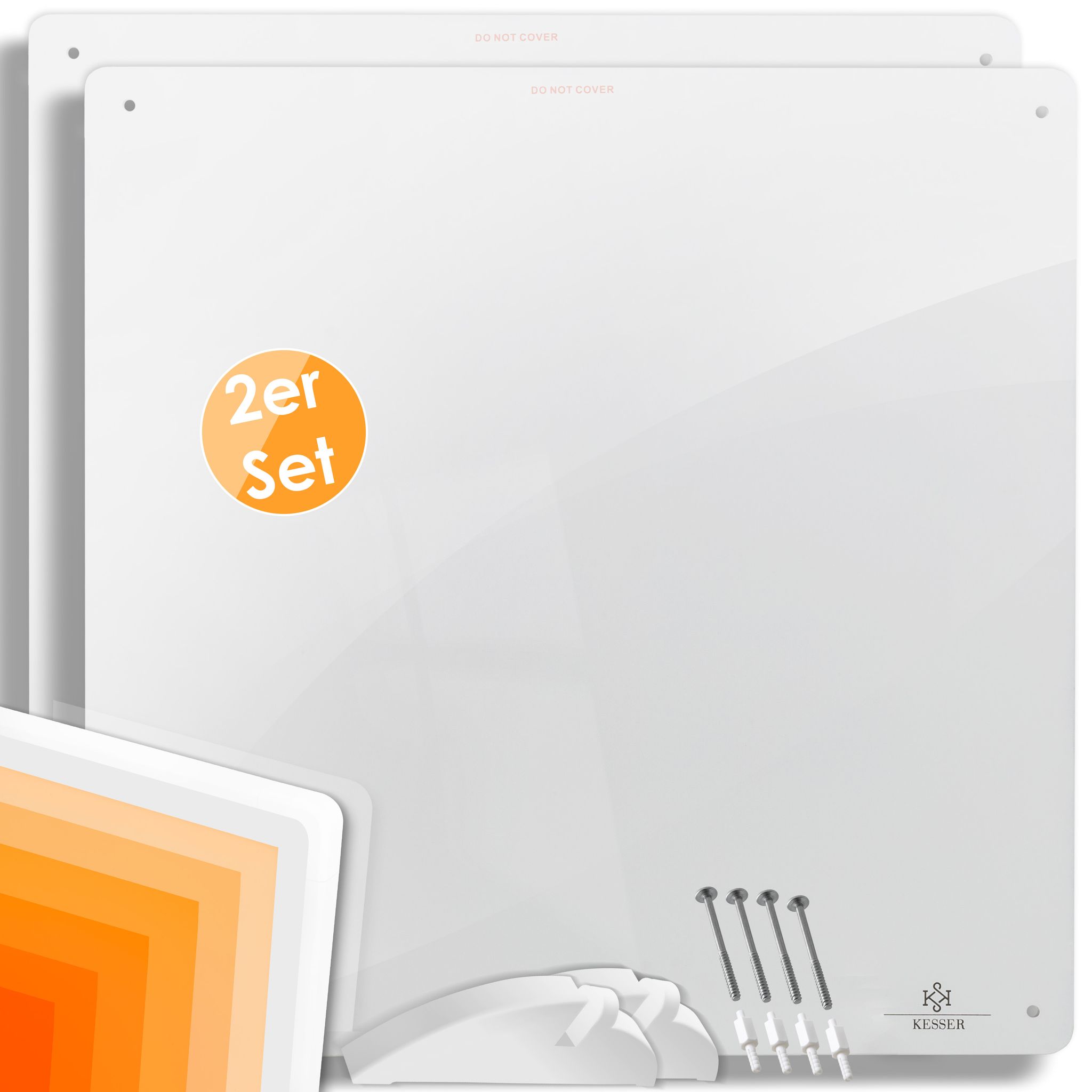 Kesser® Infrarotheizung Infrarot Wandheizung Heizung Heizkörper Heizpaneel 425-550w 2er Set ( 425 Watt )