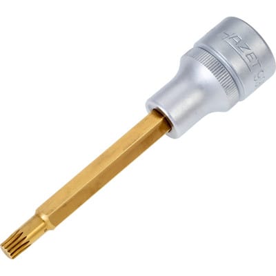 Steckschlüsseleinsatz 990LG-6, 1/2" mit Rändelung, für XZN M6