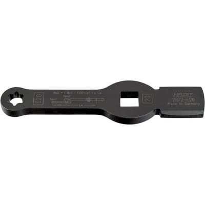 Schlag-Schlüssel mit 2 Schlagflächen für TORX® 2872-E20, Vierkant hohl 20mm