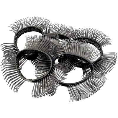 Bürstenband 11mm breit, grob, gebogene Spitzen 9033-6-03/5