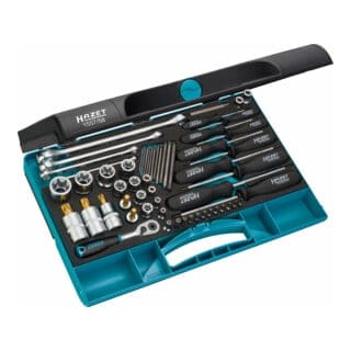 Werkzeug-Satz 1557/58, 1/4"-3/8"-1/2", 58-teilig für TORX® E4 - E24 / T6 - T60
