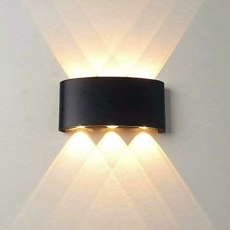 Led-wandleuchte – 6 W – 17 X 8 X 4 Cm – Aluminium – Schutzart Ip65 – Für Innen- Und Außenbereich – 1 Stück