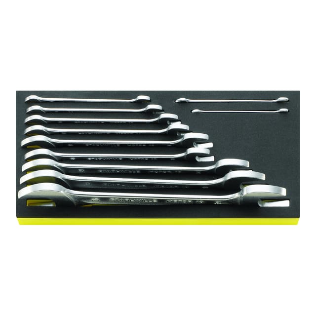 Satz Doppelmaulschlüssel in TCS-Einlage Nr.TCS10/11,6X7-34X36MM 1/3-Teilung 11tlg.