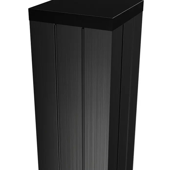 Wpc-steckzaun- Pfosten Anthrazit, 68 X 68 X 1800 Mm