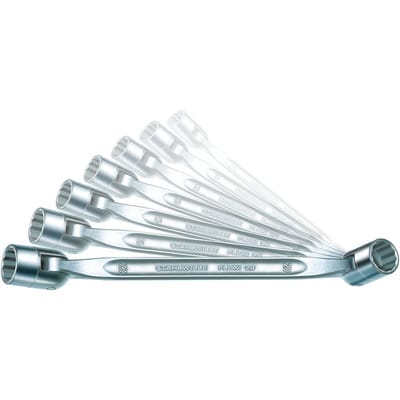 Satz Doppel-Gelenkschlüssel FLEXI 8x9 -20x22mm Nr.29/7 7-teilig