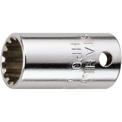 1/4" (6,3mm) Steckschlüsseleinsatz Spline SW.1/4" L.22,2mm