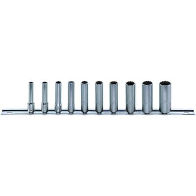 1/4" (6,3mm) Satz Steckschlüsseleinsatz m.Clip-Leiste Nr.40ADL/10 CL 10-teilig