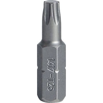 Bit-Schraubendrehereinsatz TORX T 25 Außen-6kant C 6,3mm L.25mm