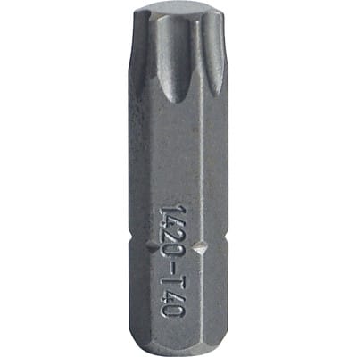 Bit-Schraubendrehereinsatz TORX T 40 Außen-6kant C 6,3mm L.25mm