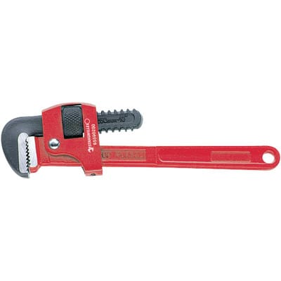 „Stillson“-Rohrzange Größe 18'' L.450mm max.61mm schwarz, poliert, Griffe rot
