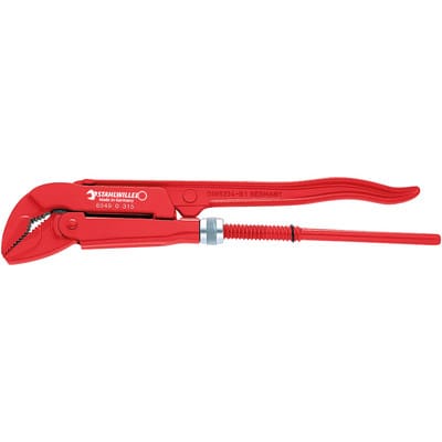 Eck-Rohrzange Größe 1 1/2 L.445mm max.62mm Kopf rot lackiert Griffe rot lackiert