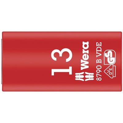 Steckschlüssel-Einsatz 8790 B VDE 6-kant inn. IEC 60900 10mm / 3/8" SW13x46mm