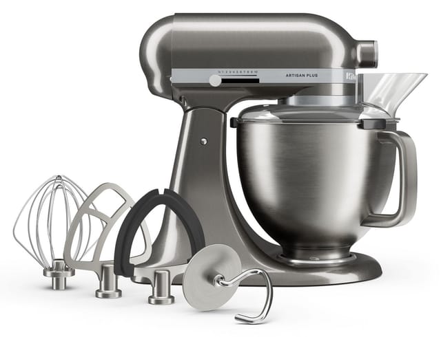 Kitchenaid Küchenmaschine Ohne Kochfunktion Kitchenaid Sortiment 5ksm50pkvems Artisan Plus Medallion Silber