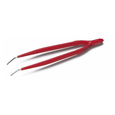 Isolierte Pinzette gebogene, spitze Form, Länge 150mm