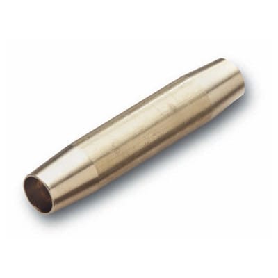 Verbindungshülse, Messing, für Band 9mm Durchmesser