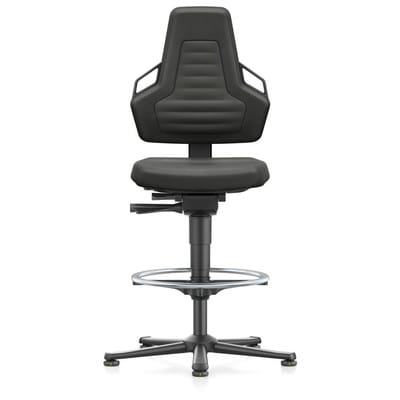 Drehstuhl NEXXIT3, Gleiter und Fußring, ESD, Supertec ESD, schwarz