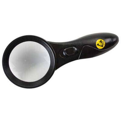 ESD-Handlupe, mit LED Beleuchtung