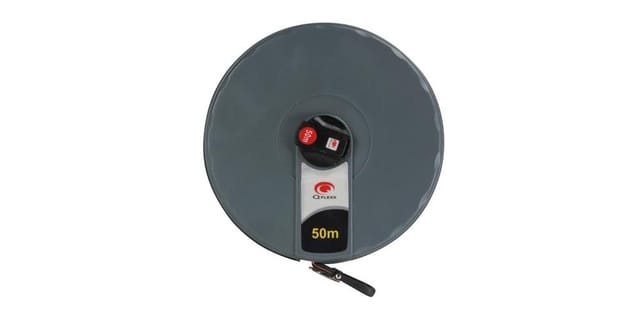 Rollbandmaß mit Haken, 50 m, Bandbreite 14mm