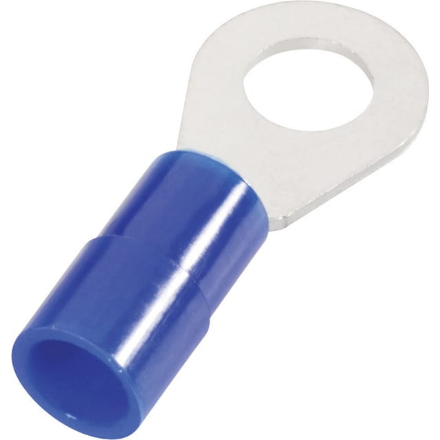 Isolierte Quetschkabelschuhe, Ringform Cu, isoliert, DIN 46237 - 16mm² M5