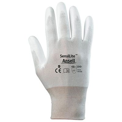 Handschuh SensiLite 48-100, Größe 10, weiß, teilbis