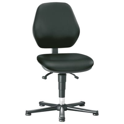 Drehstuhl Basic 1 mit Gleiter, ESD, Kunstleder, Permanentkontakt