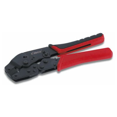 Frontpresszange Flexi-Crimp, Vierkantpressung Querschnitt 0,14-6mm², Länge