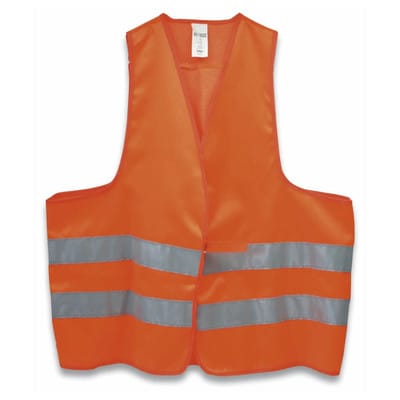 Warnweste EN 471 warnorange 50mm breiten Reflektorstreifen, Klett-Schnell-Ver