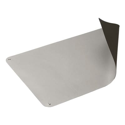 Tischbelag, ESD, 610 x 900mm, hellblau, gerundete Ecken, 2 x 10mm DK