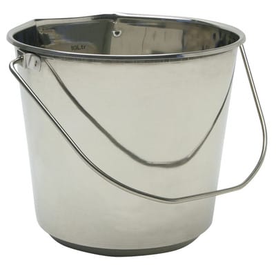 Eimer aus Edelstahl, 10 l