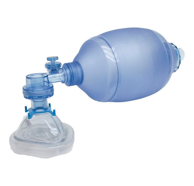 Beatmungsbeutel für Erwachsene, PVC, mit Maske Größe 5