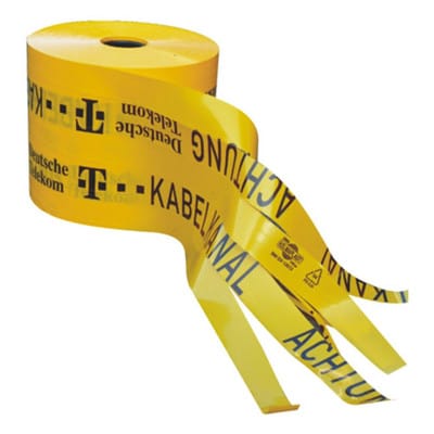 Kabeltrassenband für Telekomkabel, 250mm, 250 m