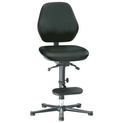 Drehstuhl Basic 3 Gleiter/Aufstieg, ESD, Kunstleder, Permanentkontakt