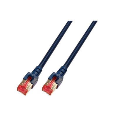 Patchkabel Cat. 6, 2x RJ45 mit S/FTP, 25m, schwarz