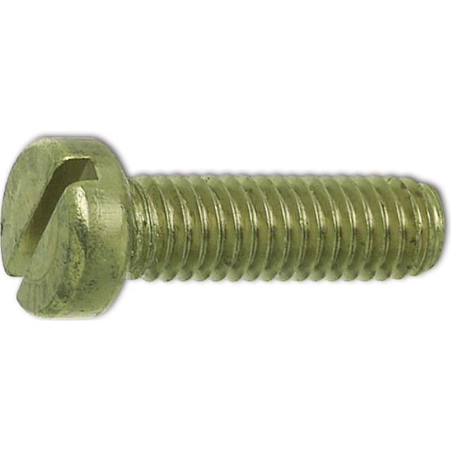Zylinderschraube mit Schlitz DIN 84 Messing M3 x 16mm