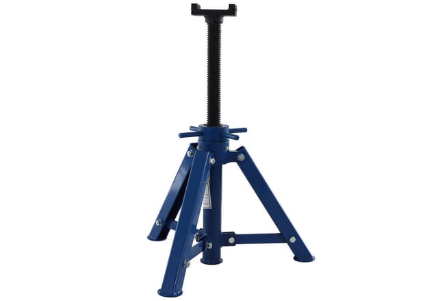 Verstellbarer Unterstellbock 12 T - Robuster Stahl-stützbock, Stufenlos Höhenverstellbar Von 450-725 Mm, Auflagefläche 80 × 85 Mm, Für Fahrzeuge, Maschinen Und Werkstatt