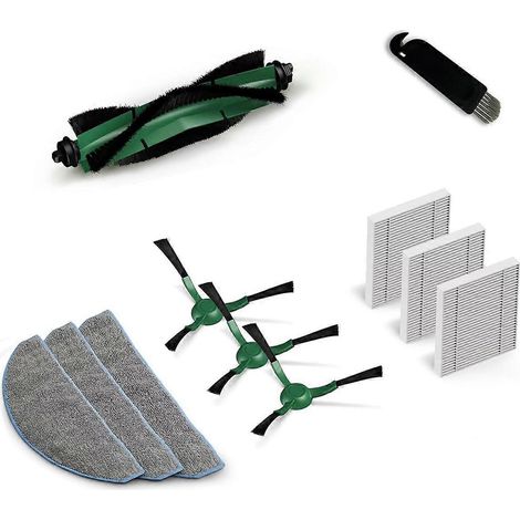 Ersatzteile Für Den Saugroboter Combo Essential Y0112: Hepa-filter, Hauptseitenbürste, Reinigungstuch