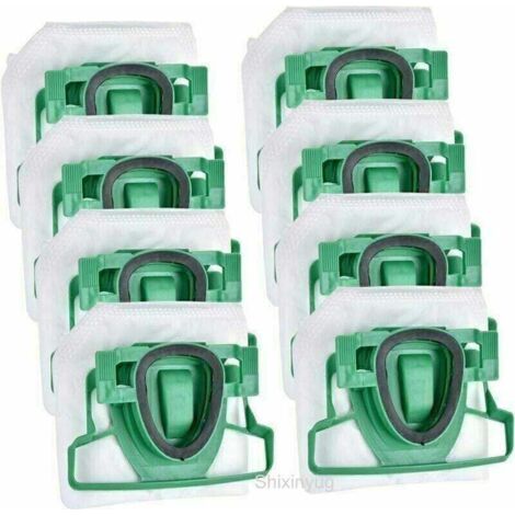 --8 Sacs D'Aspirateur En Micro-polaire Adaptés Aux Sacs À Poussière Vorwerk Kobold 200 Vk200 Fp200,5 Pour Les Personnes Allergiques -..-karteo