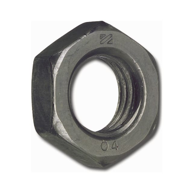 flache Sechskantmuttern, DIN 439 Form B Stahl 04 blank M6