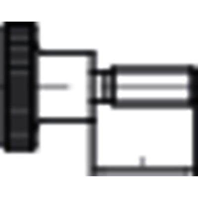 Rändelschraube hohe Form DIN 464 Stahl 5.8 M3 x 6mm