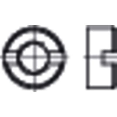 Schlitzmuttern DIN 546 Stahl blank M3